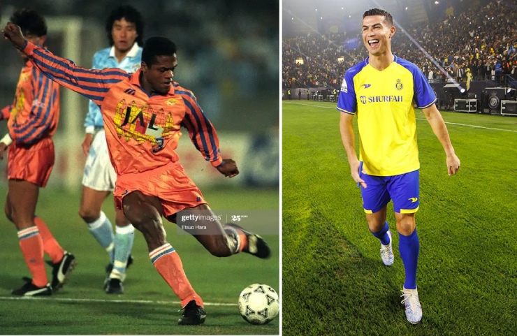 Giật mình &#34;Ronaldo&#34; đầu tiên chơi bóng ở châu Á: Đá hậu vệ, từng &#34;ăn hôi&#34; cúp vàng World Cup - 1