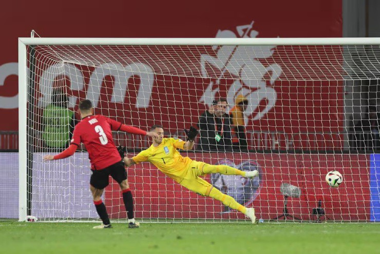Kết quả bóng đá Georgia - Hy Lạp: Cân não loạt luân lưu, kỳ tích "ngựa ô" (Chung kết play-off EURO) - 1