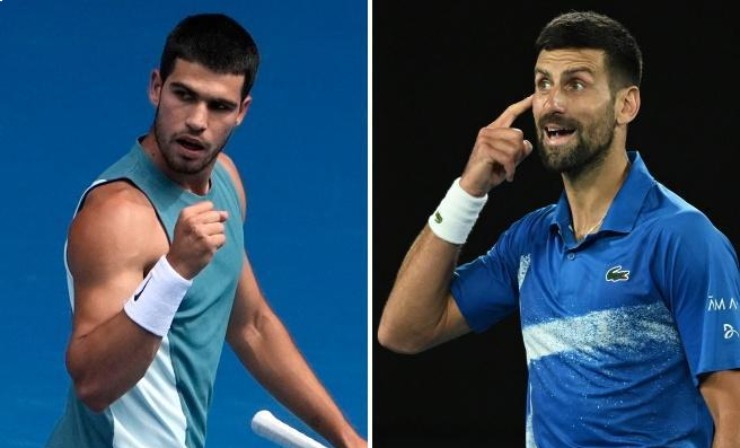 So tài kinh điển tứ kết Australian Open, Djokovic và Alcaraz "ngán" nhau - 1