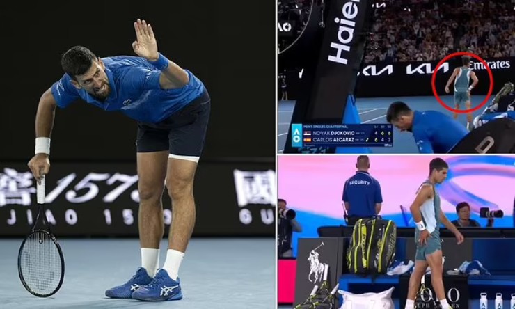 Djokovic bị đau vẫn vào bán kết Australian Open, Alcaraz ám chỉ Nole "giả vờ" - 2