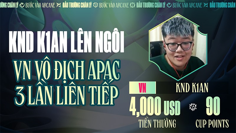 Esports Việt Nam 3 lần liên tiếp vô địch giải ‘Đấu Trường Chân Lý’ khu vực APAC - 1