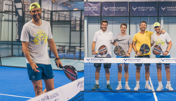 Nadal bị gạch tên khỏi "bản đồ tennis", cầm vợt chơi trò vui khác - 2