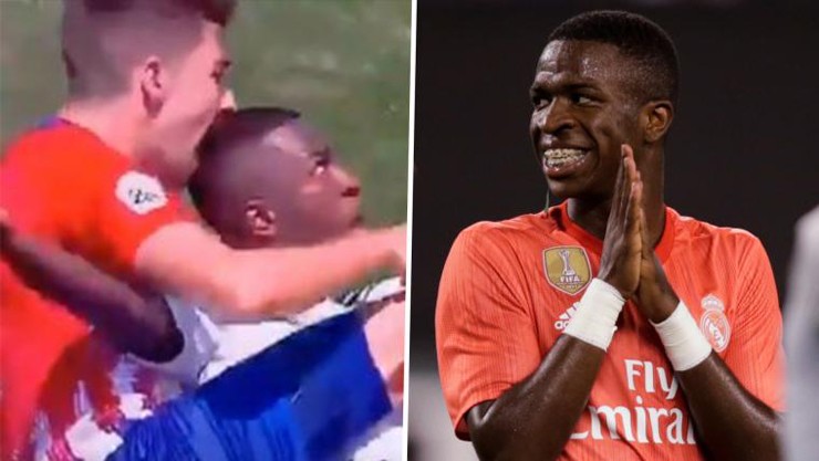 Vinicius & "món nợ" lịch sử với Atletico Madrid, từng bị đối thủ cắn vào đầu - 2