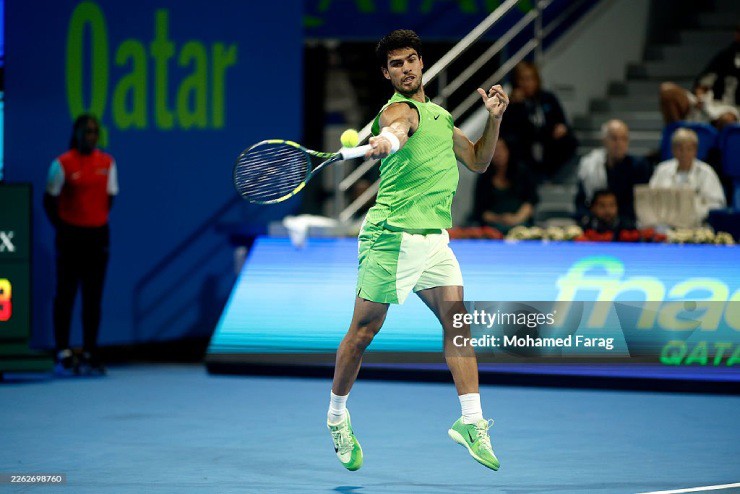Video tennis Alcaraz - Rublev: Bùng nổ break-point, chính thức thành cựu vương (Qatar Open) - 1