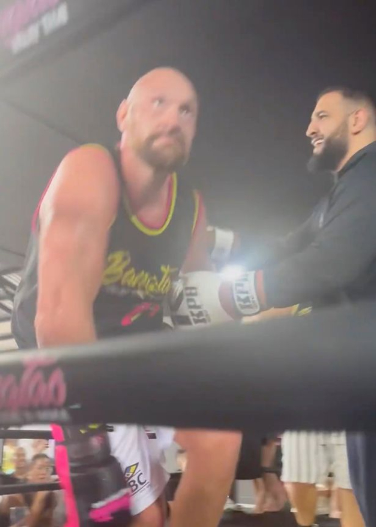 Nữ võ sỹ chỉ vẽ sơn lên người làm fan &#34;ngẩn ngơ&#34;, khán giả Thái Lan đấm Tyson Fury - 3