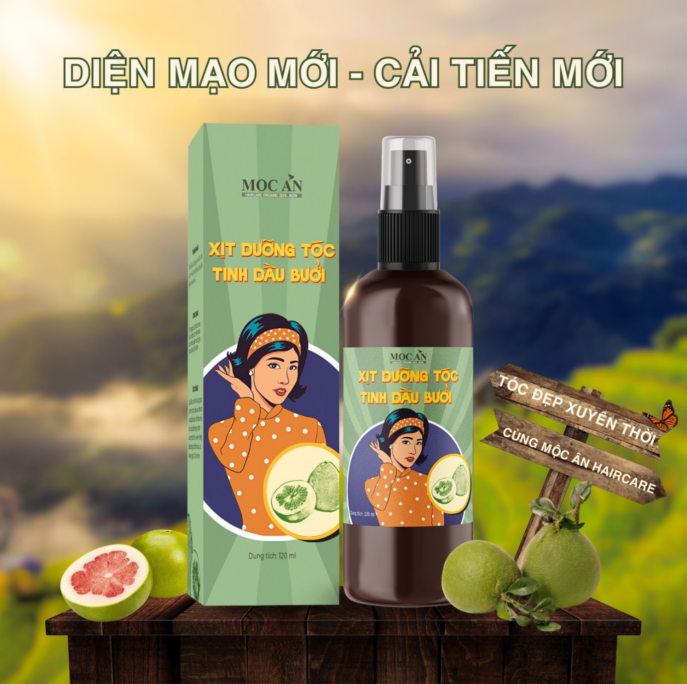 Xịt tóc Tinh dầu Bưởi Mộc Ân Haircare siêu Hot Tiktok ra mắt bao bì mới - 3