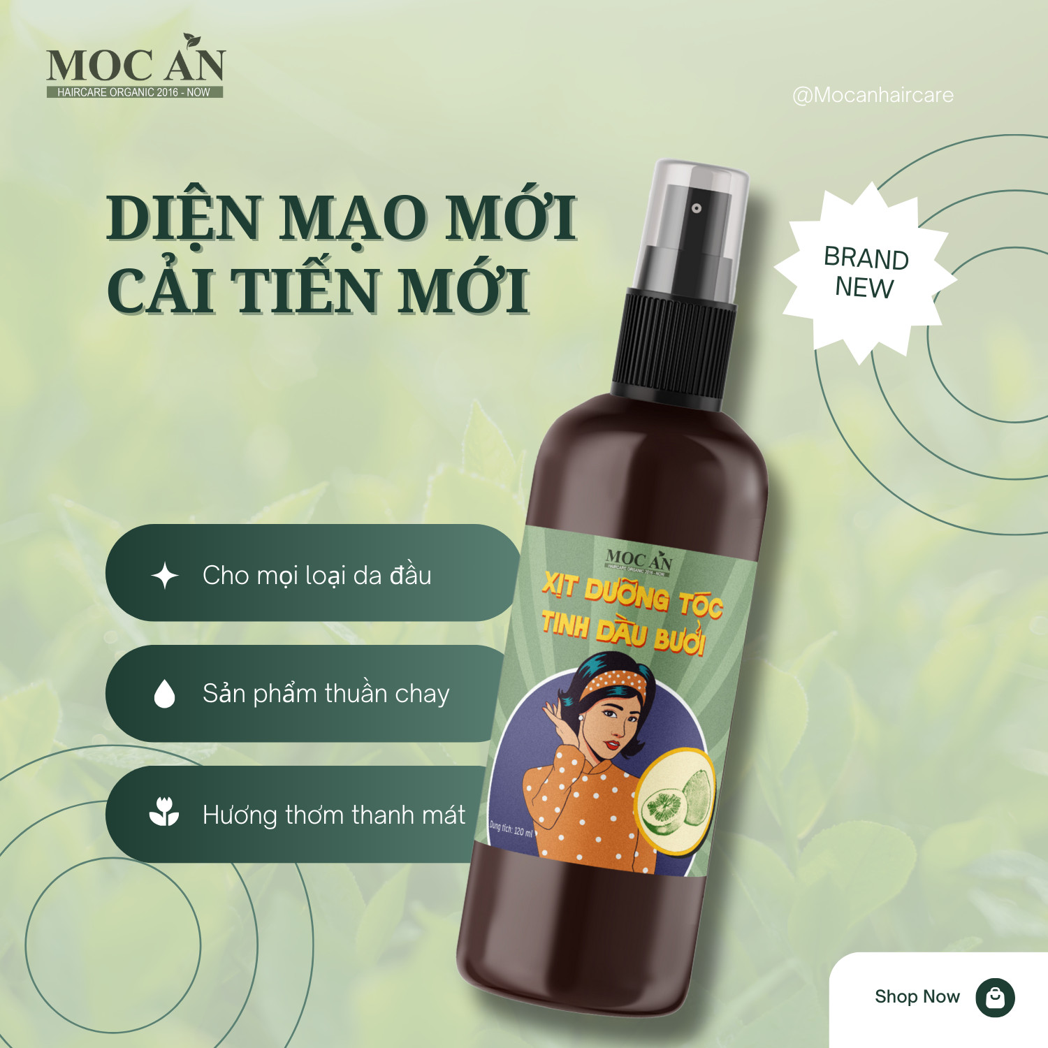 Xịt tóc Tinh dầu Bưởi Mộc Ân Haircare siêu Hot Tiktok ra mắt bao bì mới - 4