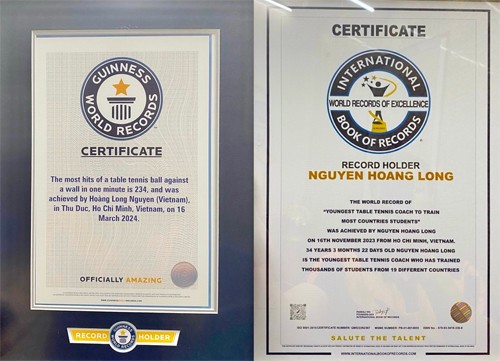 Nguyễn Hoàng Long - cựu VĐV Bóng bàn TP.HCM lập kỷ lục Guinness với cú đánh bóng bàn nhanh nhất - 5