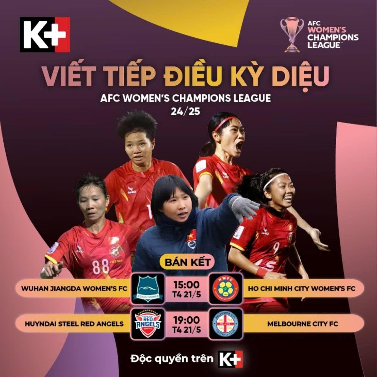 Đón chờ CLB nữ TP.HCM viết tiếp điều kỳ diệu tại  AFC Women’s Champions League trên K+ - 4