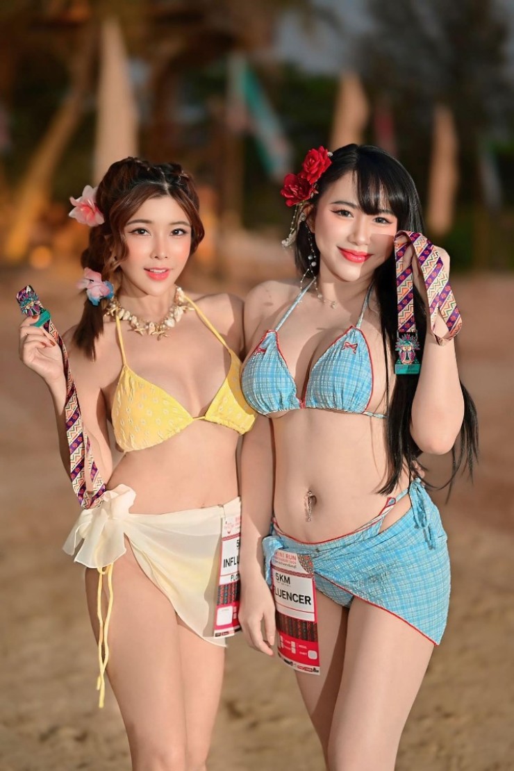 "Hoa mắt" giải bikini marathon Thái Lan: Dàn nữ thổ dân xinh đẹp mặc áo tắm - 7