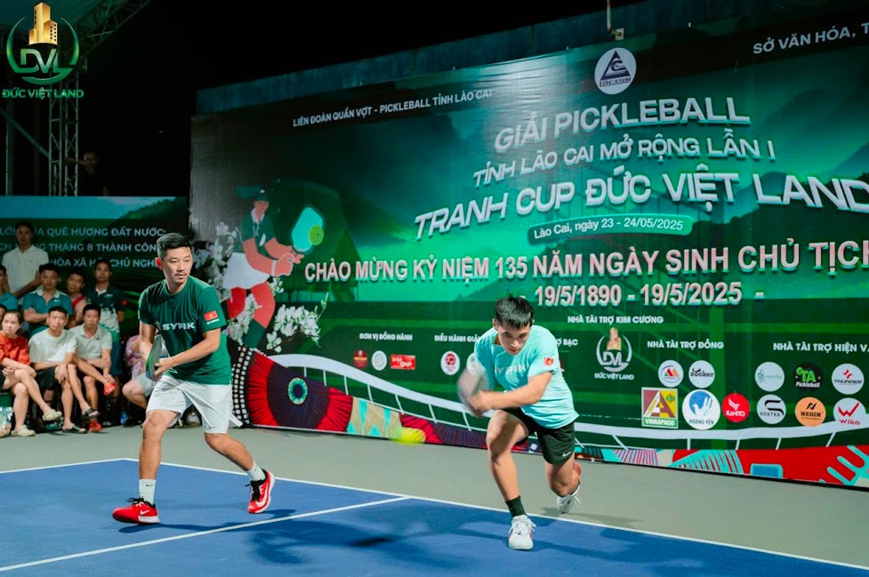 Vinh Hiển và Minh Quân thắng đôi Hoàng Nam – Linh Giang, vô địch giải Pickleball tỉnh Lào Cai mở rộng 2025 - 2