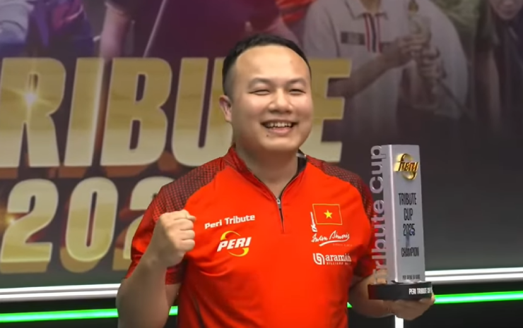Vang dội bi-a Việt Nam: Anh Tuấn "TKon" hạ số 5 thế giới 13-4, vô địch Peri Cup 2025 - 2