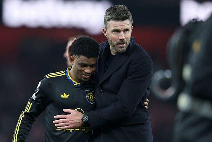 Đua "ghế nóng" MU: Amad - Mbeumo ủng hộ Carrick làm HLV chính thức - 1