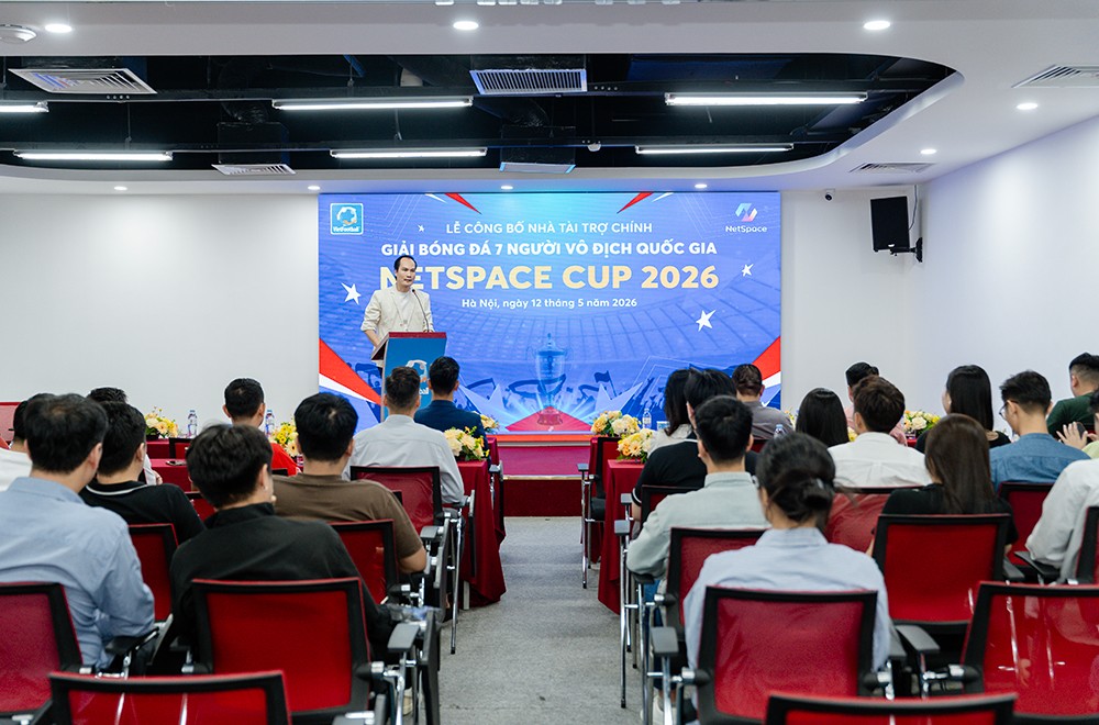 NetSpace trở thành nhà tài trợ chính của Giải bóng đá 7 người Vô địch Quốc gia 2026 - 2