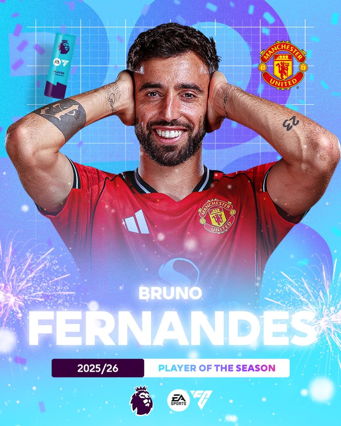 Bruno Fernandes giật giải Cầu thủ xuất sắc nhất Ngoại hạng Anh 2025/26 - 1