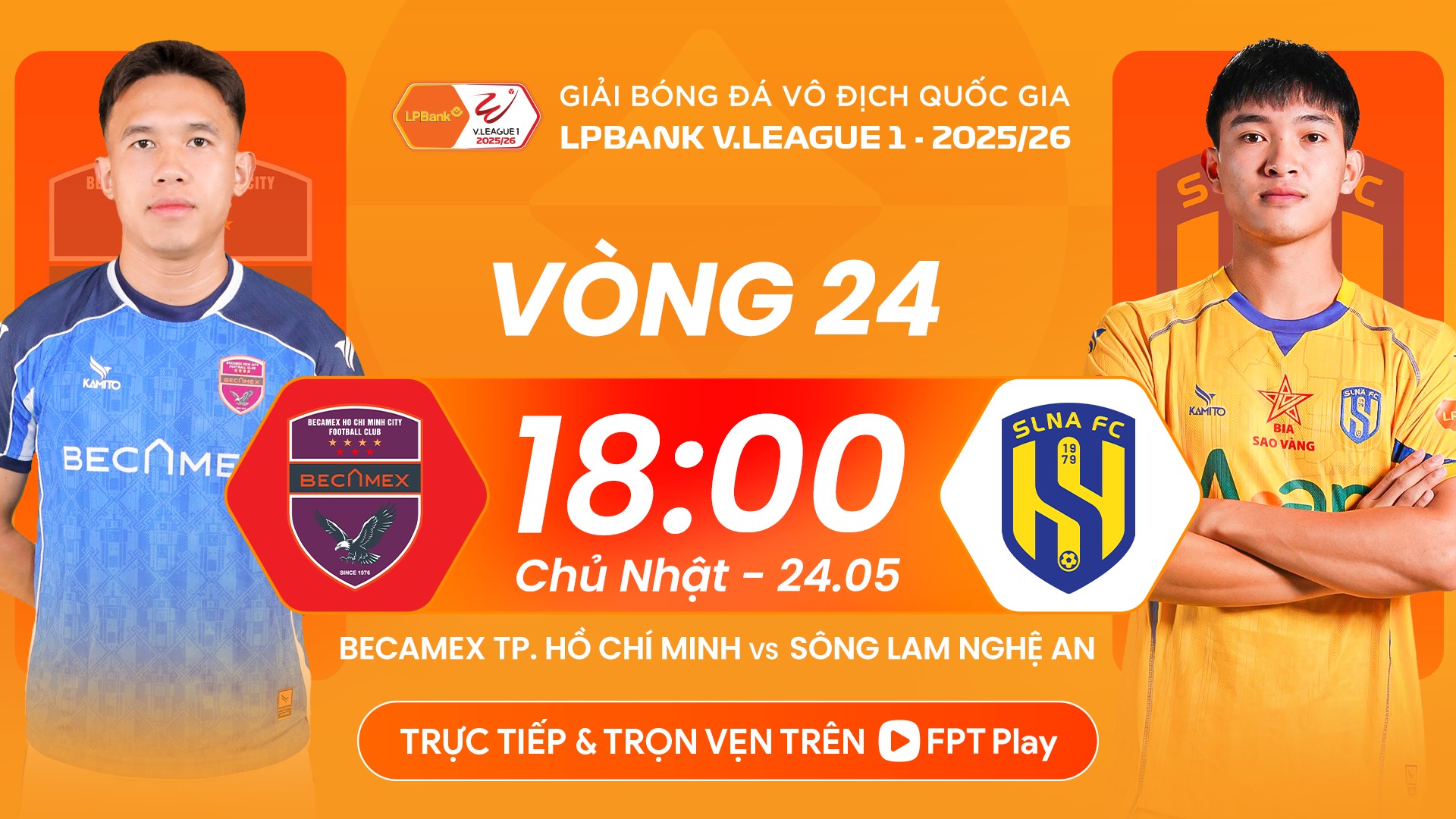 Video bóng đá Becamex TP HCM – SLNA: Bàn thắng quyết định, nghiệt ngã thẻ đỏ (V-League) - 2