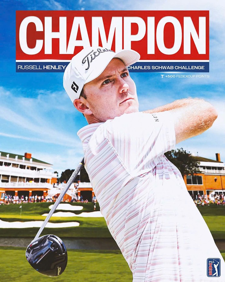 Russell Henley có cúp PGA Tour thứ 6 sau chiến thắng kịch tính tại Charles Schwab Challenge - 1