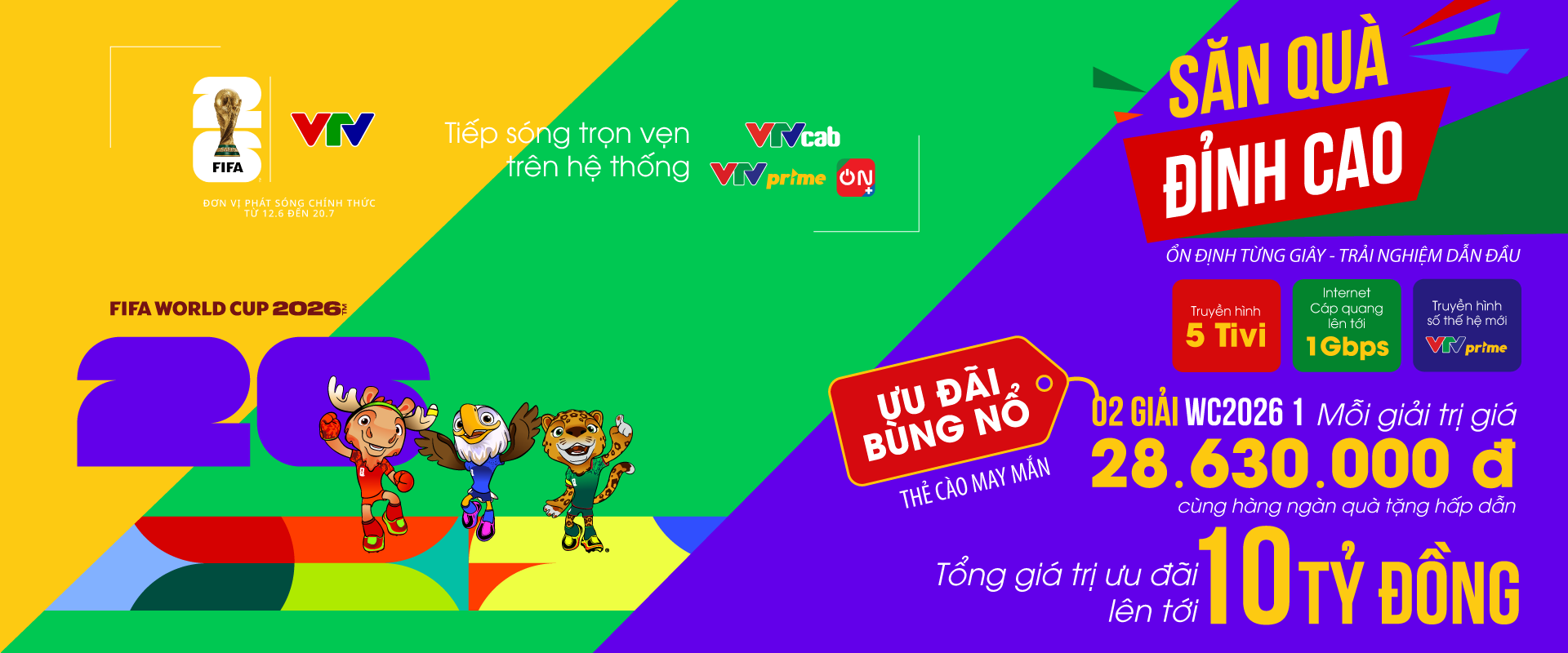 Sống trọn từng nhịp đập FIFA World Cup 2026 cùng chuỗi chương trình đồng hành trên VTVcab - 1