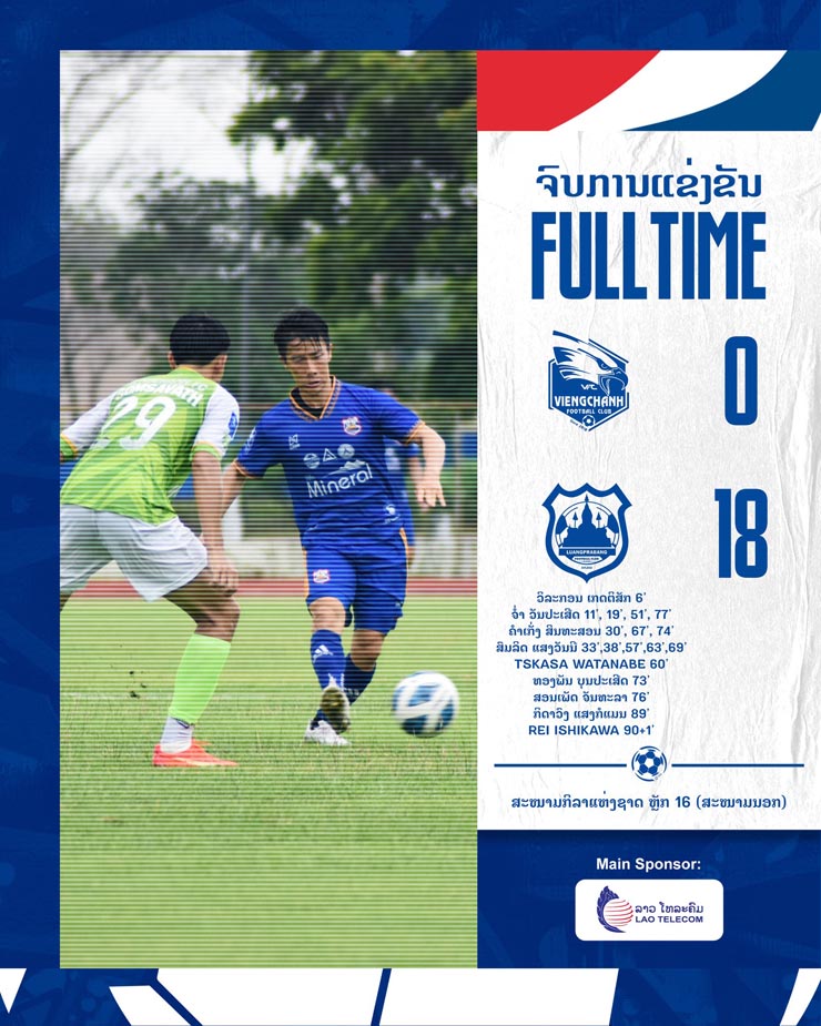Đội bóng Lào làm chấn động Đông Nam Á: Thua 0-18, 4 trận thủng lưới 53 bàn - 1