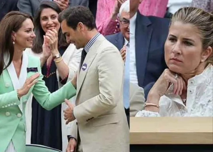 Federer được chào đón nồng nhiệt, &#34;bà xã&#34; Mirka trông ủ rũ ở Wimbledon - 1