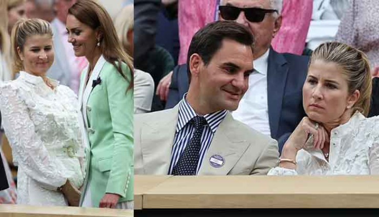 Federer được chào đón nồng nhiệt, &#34;bà xã&#34; Mirka trông ủ rũ ở Wimbledon - 3