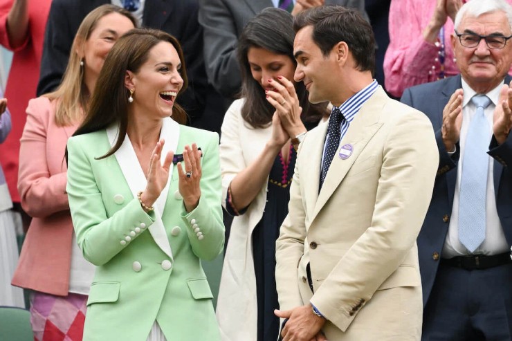 Federer được chào đón nồng nhiệt, &#34;bà xã&#34; Mirka trông ủ rũ ở Wimbledon - 2