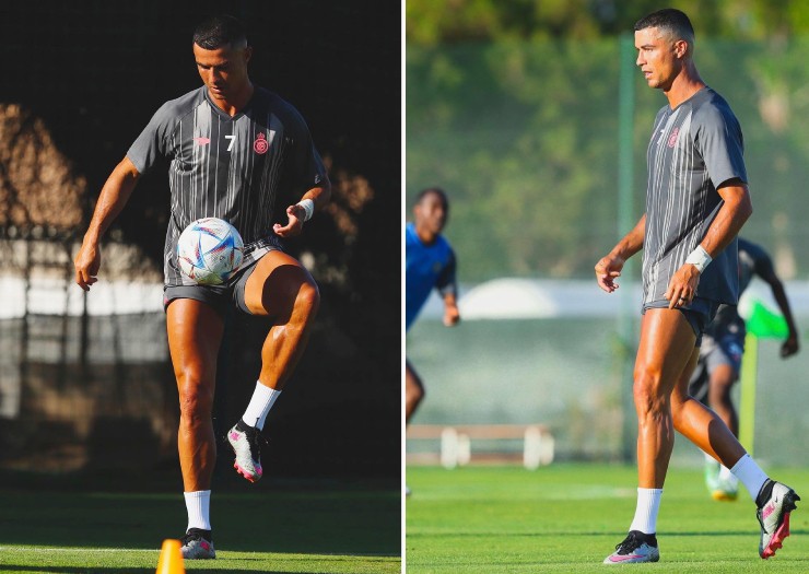 Ronaldo khoe bắp đùi &#34;khủng&#34; ngày hội quân cùng Al Nassr, được thầy mới tâng bốc - 4