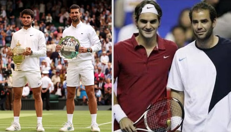 Alcaraz hạ Djokovic ở Wimbledon: Chưa bằng Federer &#34;xóa sổ đế chế&#34; Sampras - 1