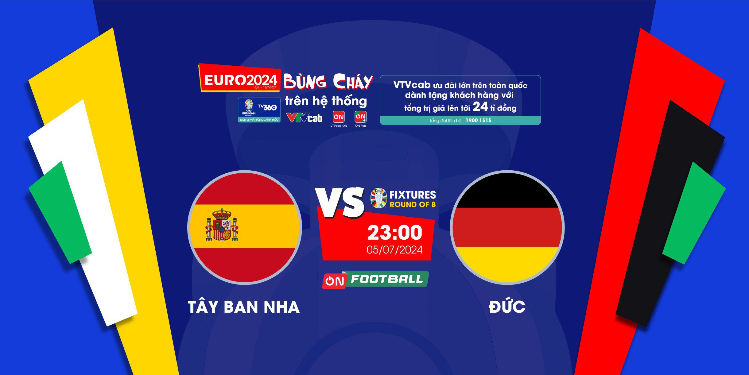 4 trận tứ kết Euro 2024: Tranh tài đỉnh cao, xem trực tiếp trên VTVcab - 1