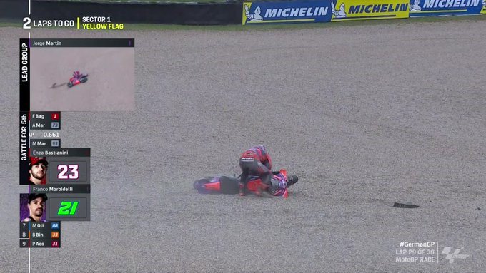 Đua xe MotoGP, German GP: Martin gục ngã trước “cửa thiên đàng”, Bagnaia vô địch giai đoạn 1 - 5