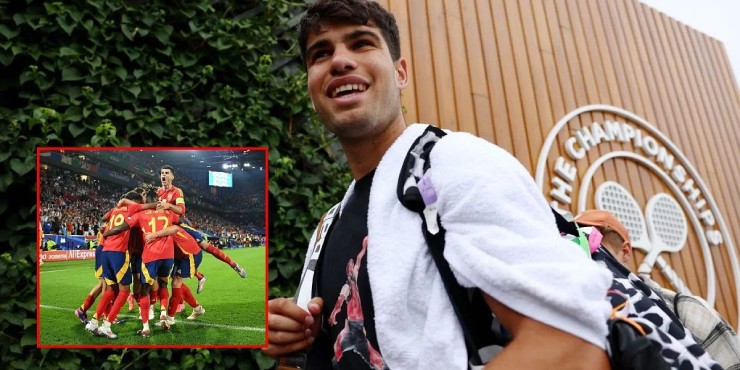 Alcaraz đánh "tốc chiến tốc thắng" Wimbledon để xem Tây Ban Nha hạ Pháp ở EURO - 1