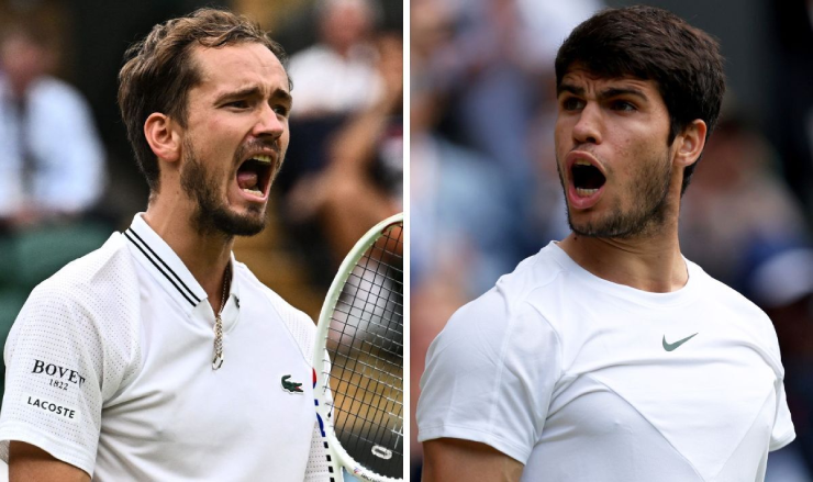 Bán kết đỉnh cao Alcaraz - Medvedev: 2 SAO "rào trước đón sau" ở Wimbledon - 1