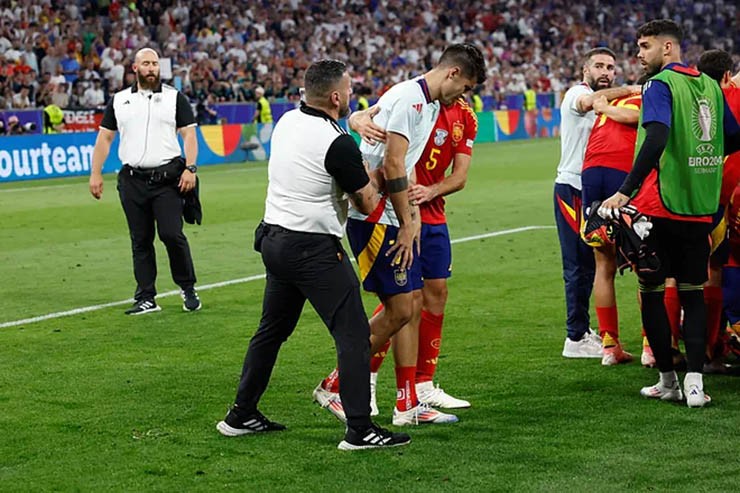 Morata dính chấn thương “khó đỡ”, Tây Ban Nha dễ mất đội trưởng ở chung kết EURO - 1