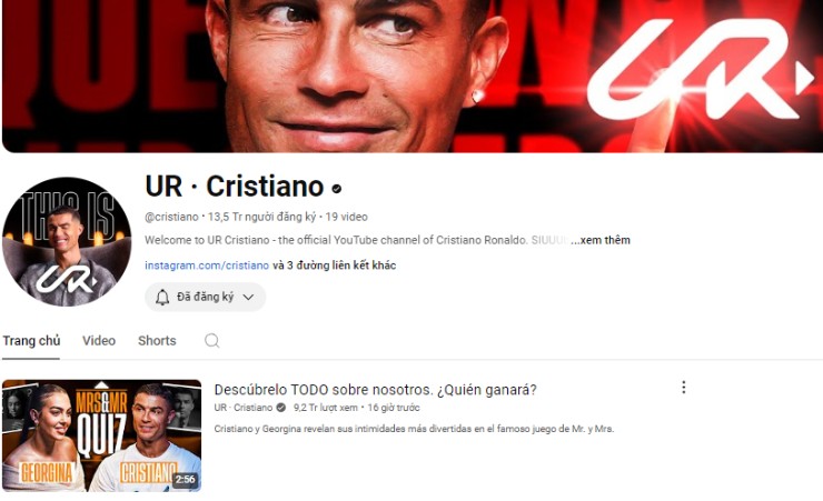 Ronaldo có nút kim cương Youtube sau 12 tiếng, "ăn đứt" dàn sao thể thao - 1