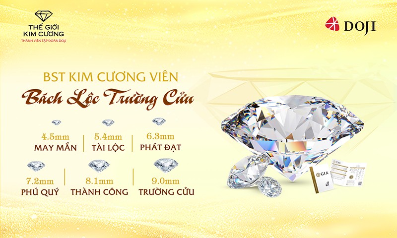 DOJI ưu đãi đến 19% trang sức mừng sinh nhật Thế Giới Kim Cương - 2