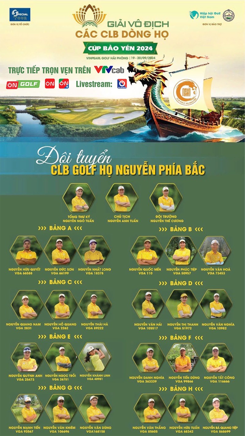 VTVcab trực tiếp 2 ngày thi đấu giải Golf vô địch các CLB dòng họ 2024 - 2