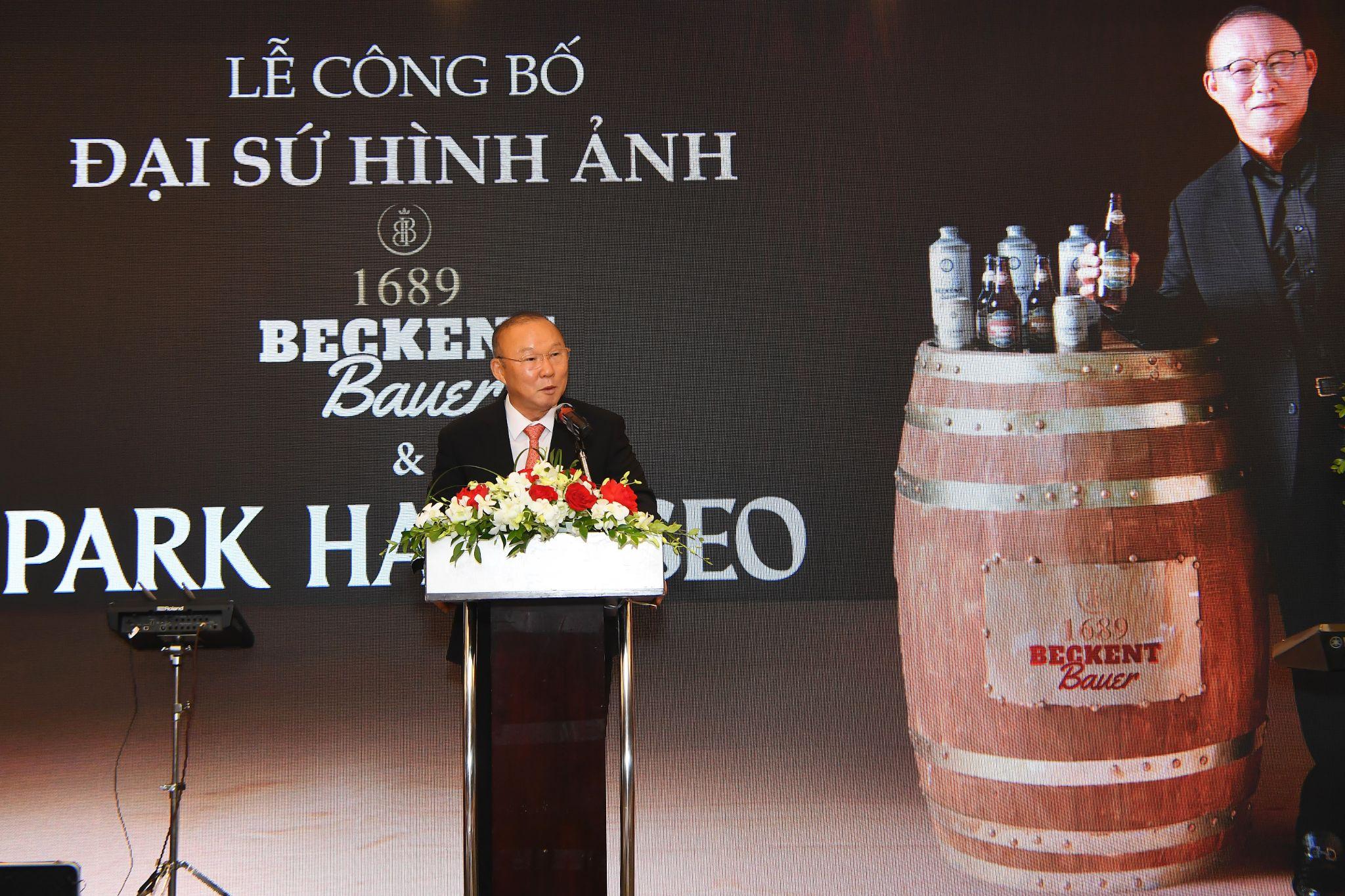 HLV Park Hang Seo đồng hành cùng thương hiệu 1689 BECKENT BAUER lan tỏa bản lĩnh - 1