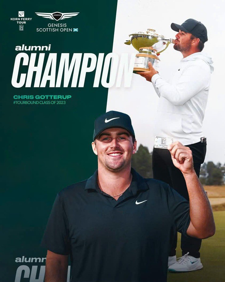 Kỳ tích của kẻ ngổ ngáo Chris Gotterup, đánh bại Rory McIlroy để đăng quang Genesis Scottish Open - 1