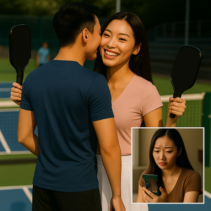 Chuyện nóng làng pickleball: Chồng ôm eo đối tác nữ, vợ ở nhà ghen lồng lộn - 1