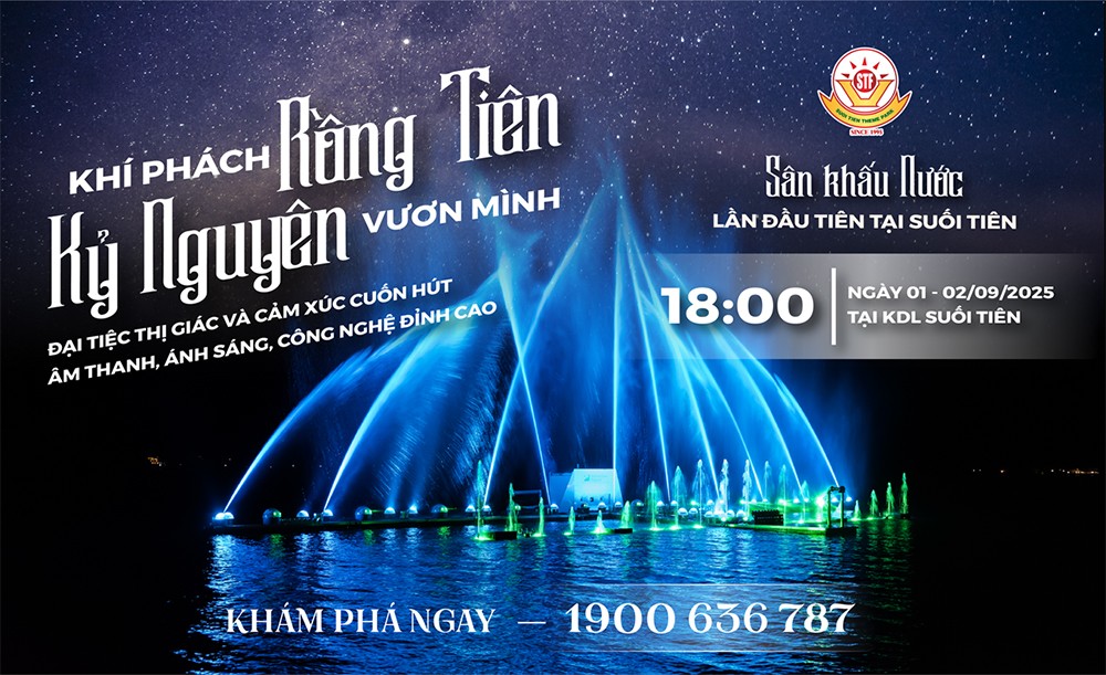 Suối Tiên mở cửa đêm dịp lễ 2/9 - Không gian rực rỡ, trải nghiệm bất tận - 2