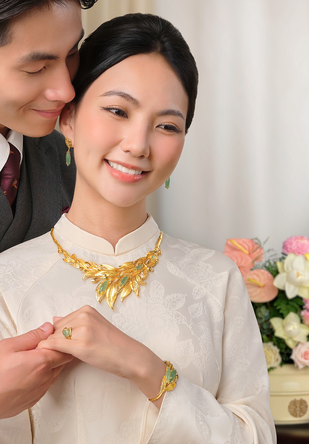 Ra mắt Bộ sưu tập Trang sức cưới Lá Ngọc Cành Vàng: “Để thương yêu, để nâng niu.” - 2