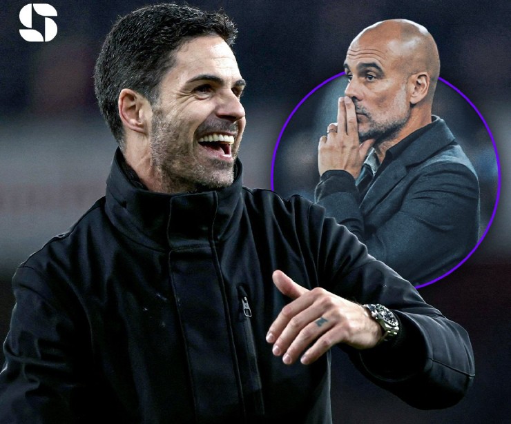 Guardiola bị chất vấn về sơ đồ 5-5-0 của Man City, Arteta "đá xoáy" thầy cũ - 1