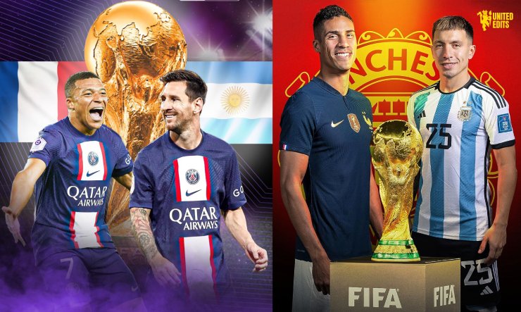 PSG &#34;thơm lây&#34; nhờ Messi & Mbappe, cặp sao MU đại chiến ở chung kết World Cup - 1