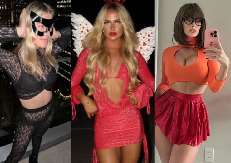 Loạt mỹ nhân thể thao mặc đồ Halloween gợi cảm, Bouchard diện đồ xuyên thấu - 1