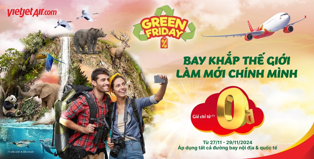 Khám phá Vietjet Green Friday – Ưu đãi lớn nhất năm, bay xanh khắp thế giới! - 1