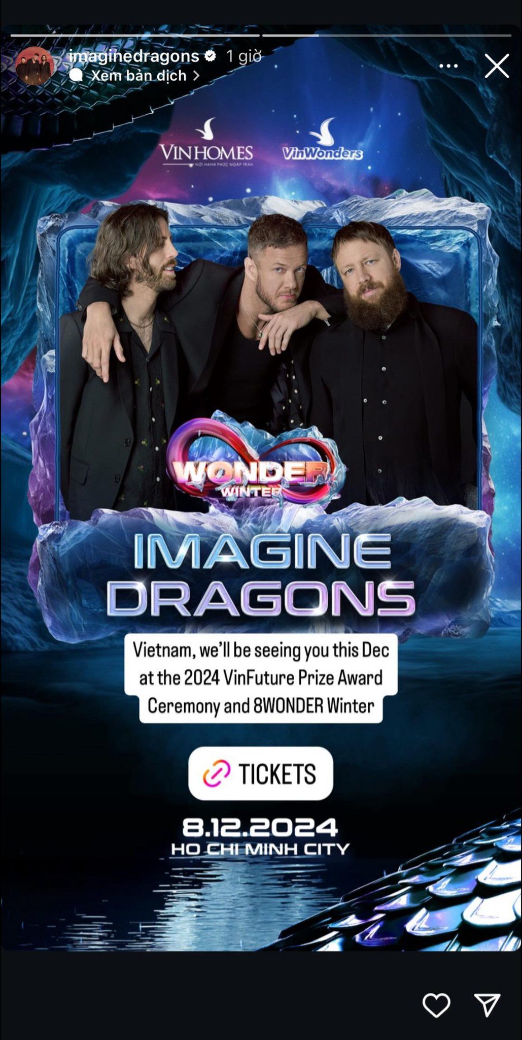 Imagine Dragons “gây bão mạng” khi xác nhận lưu diễn Việt Nam - 1