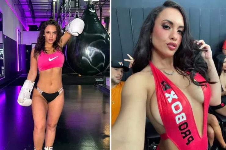 Người mẫu "ảnh nóng" theo chân "kiều nữ bikini" thượng đài boxing - 1