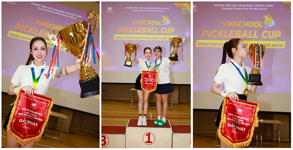 Người đẹp Nguyễn Đăng Thư vô địch kịch tính Vinschool Pickleball Cup 2025 - 2