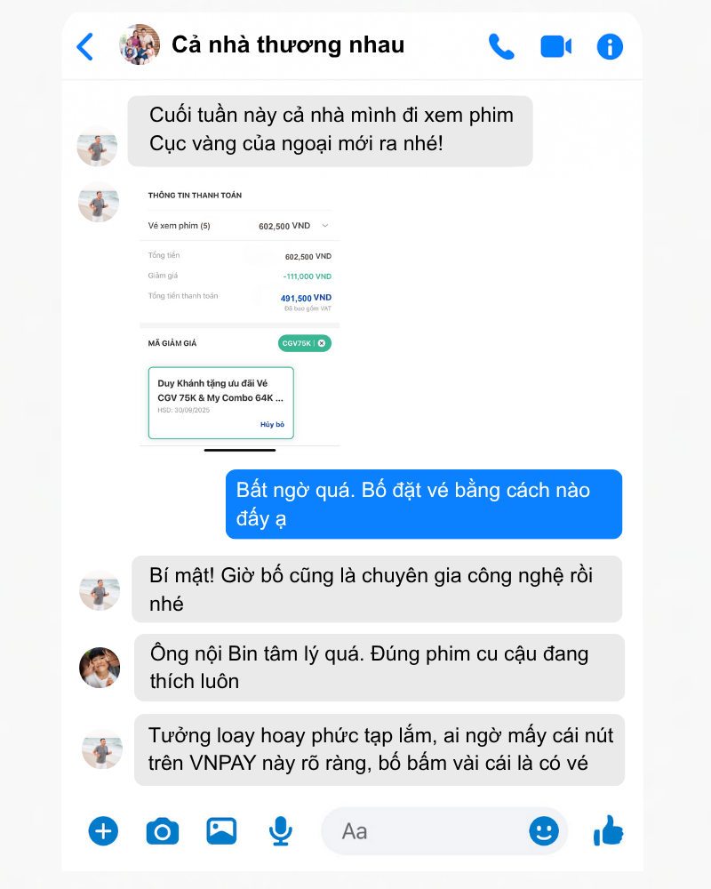 Không cần nhờ con, phụ huynh hiện đại tự đặt vé xem phim, chốt lịch giải trí - 1