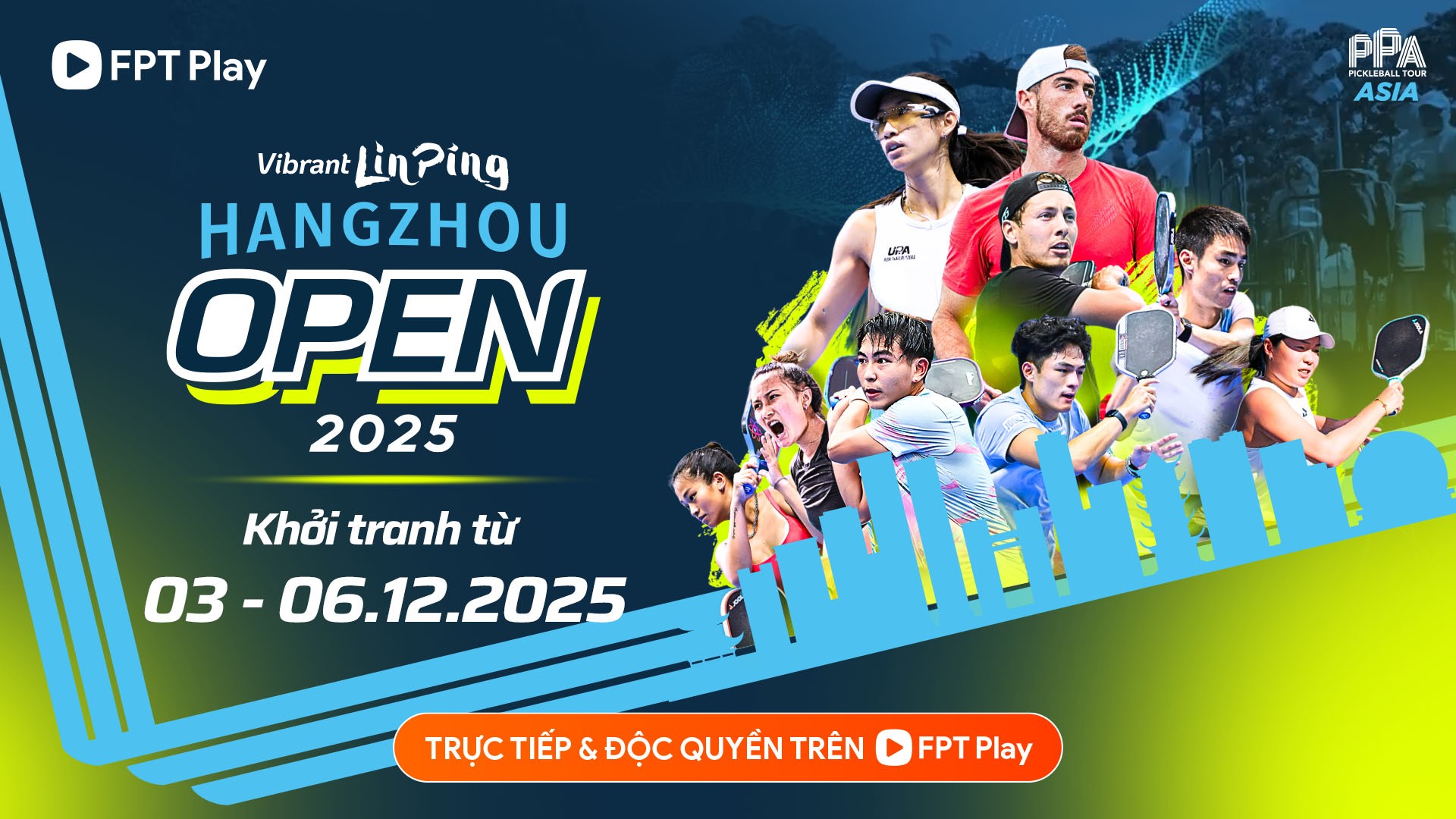 FPT Play chiếu độc quyền PPA Tour Asia - Hangzhou Open 2025 - 1